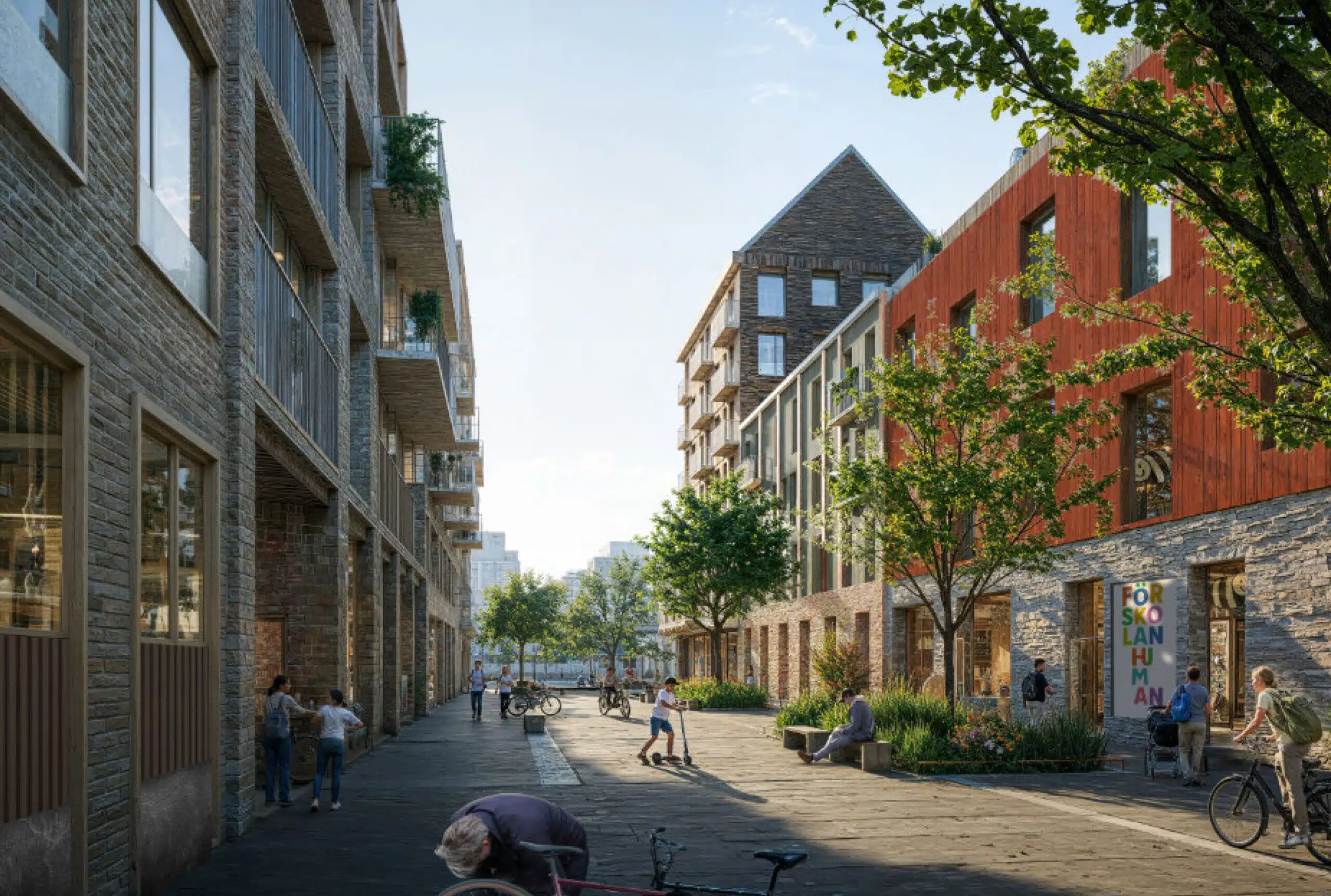 Visionsbild över Framtidens Backaplan.